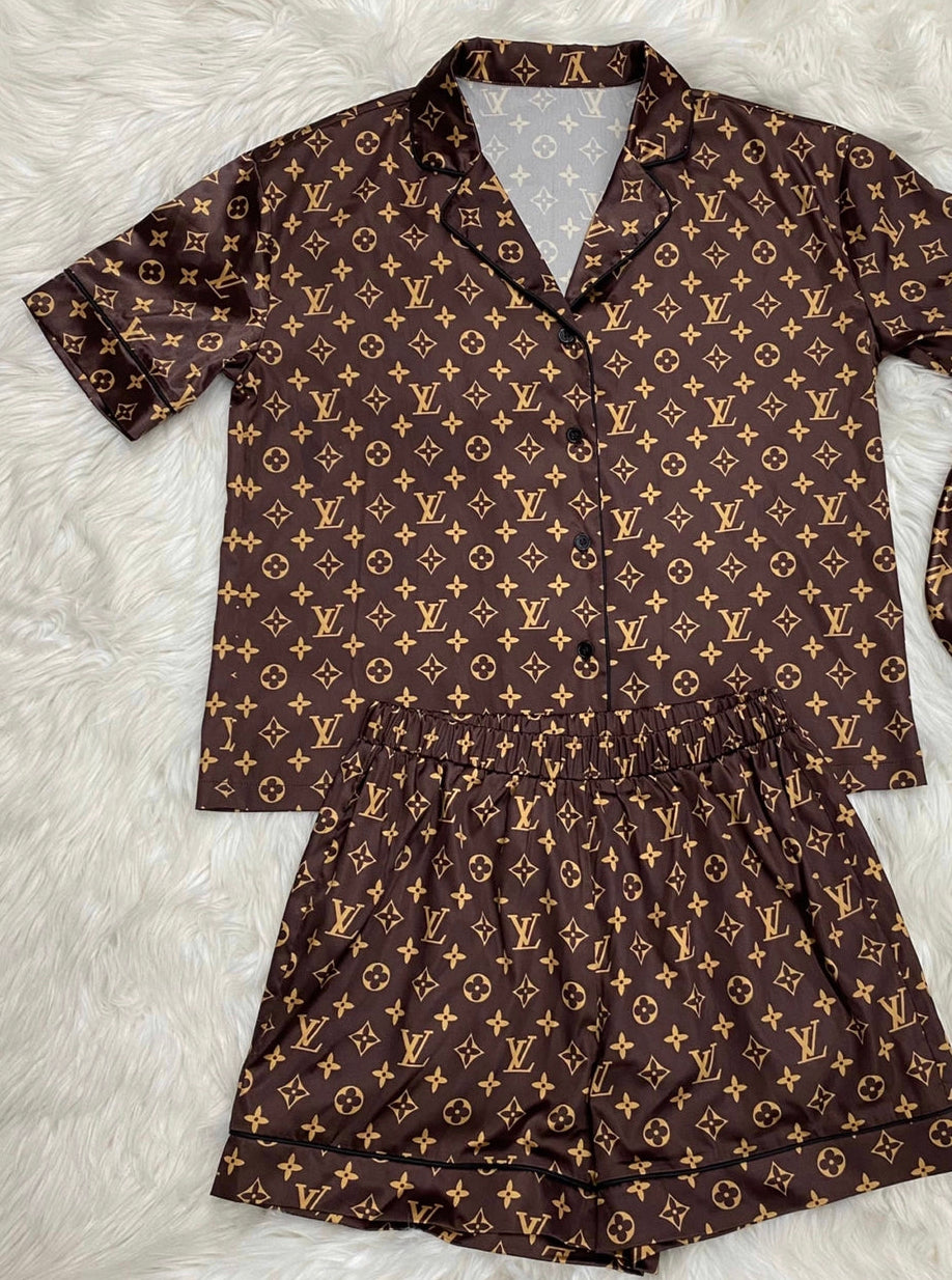 Louis Vuitton Inspired Brown not a three piece